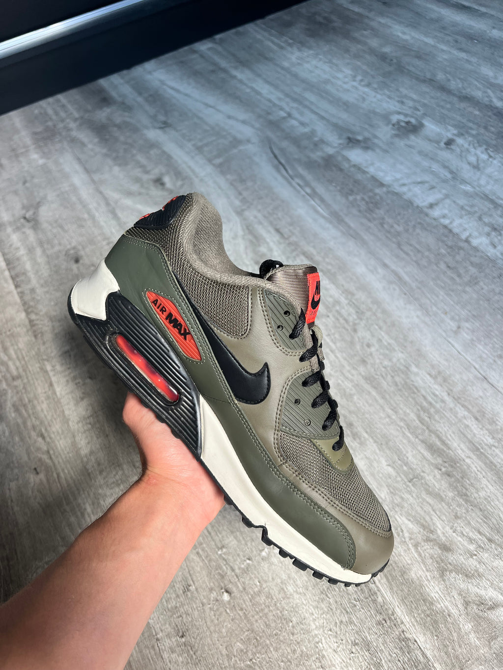 Buty Nike Air Max 90 Medium Olive Black Team Orange