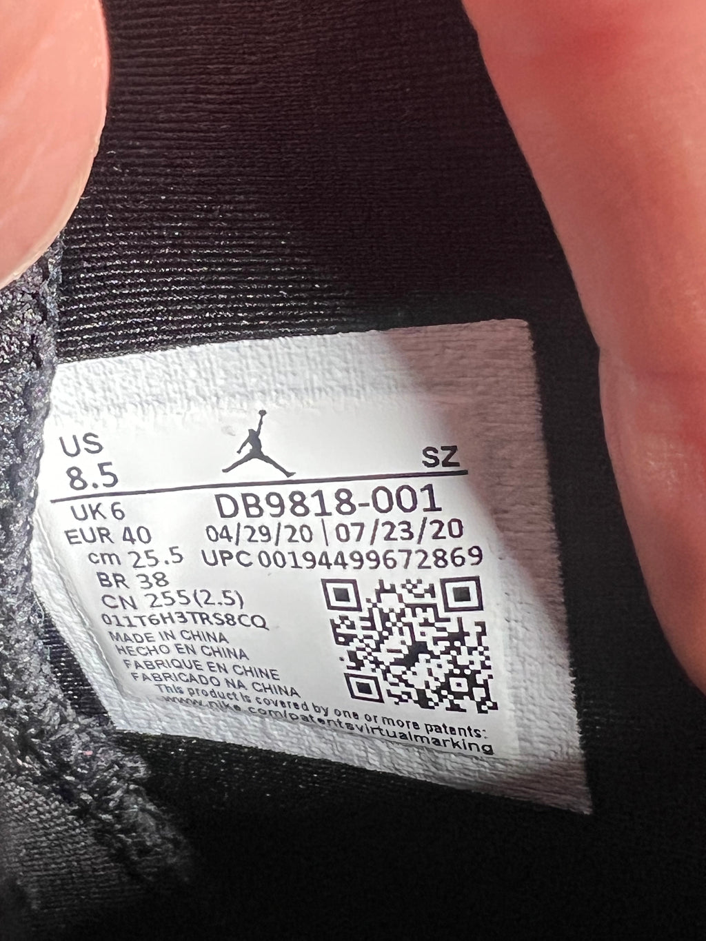 Buty Jordan 6 Retro SD Triple Black
