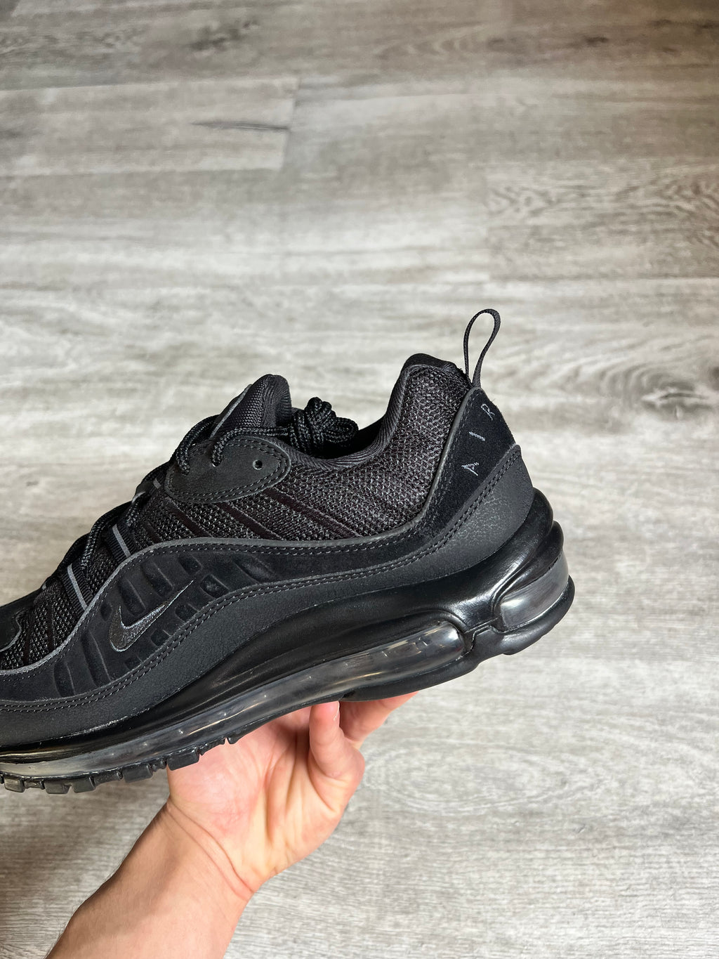 Buty Nike Air Max 98 Black Anthracite Black Sole