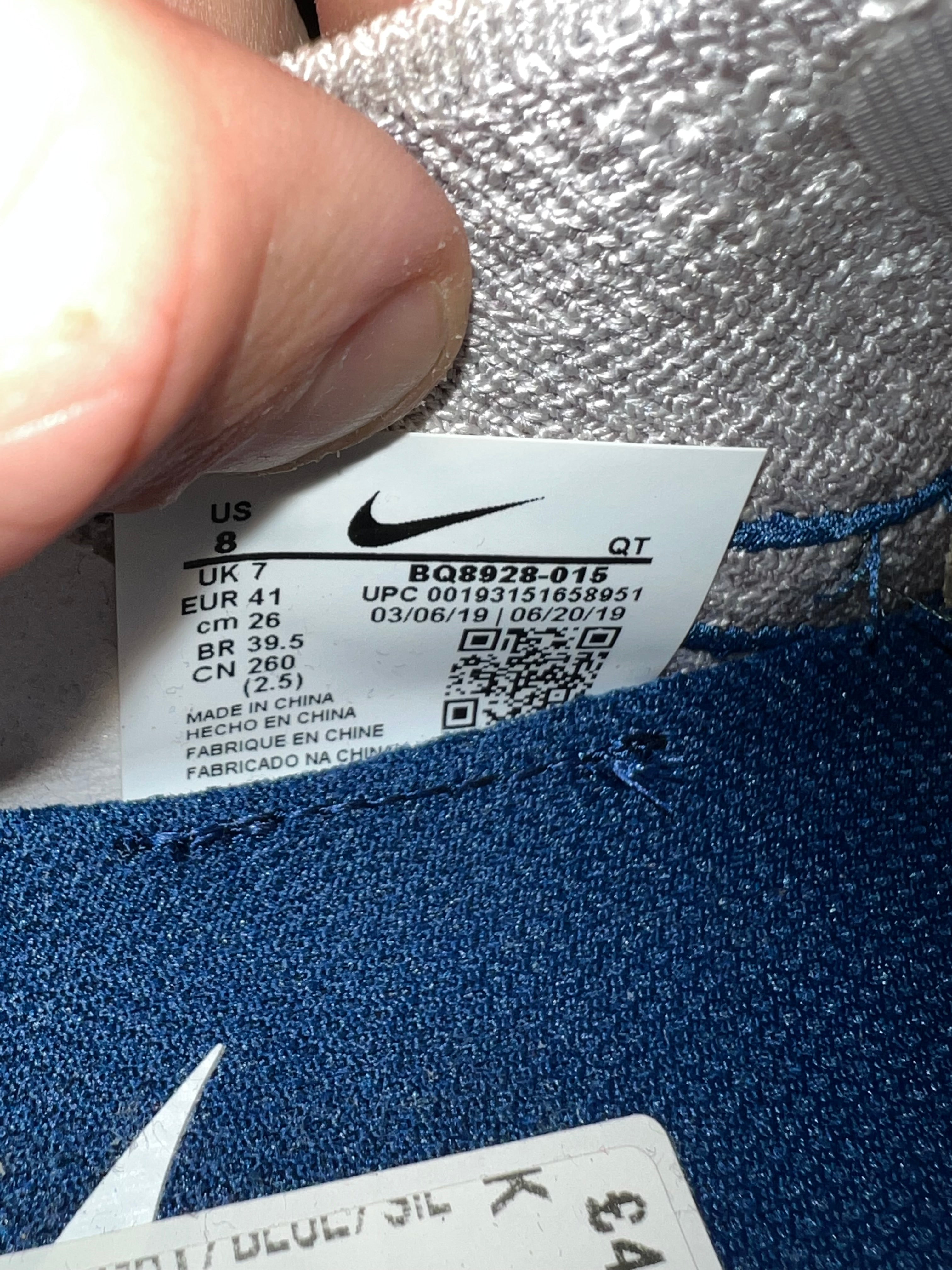Buty Nike Epic React Flyknit 2 Vast Grey Coastal Blue