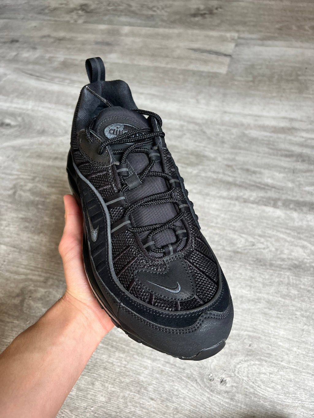 Buty Nike Air Max 98 Black Anthracite Black Sole