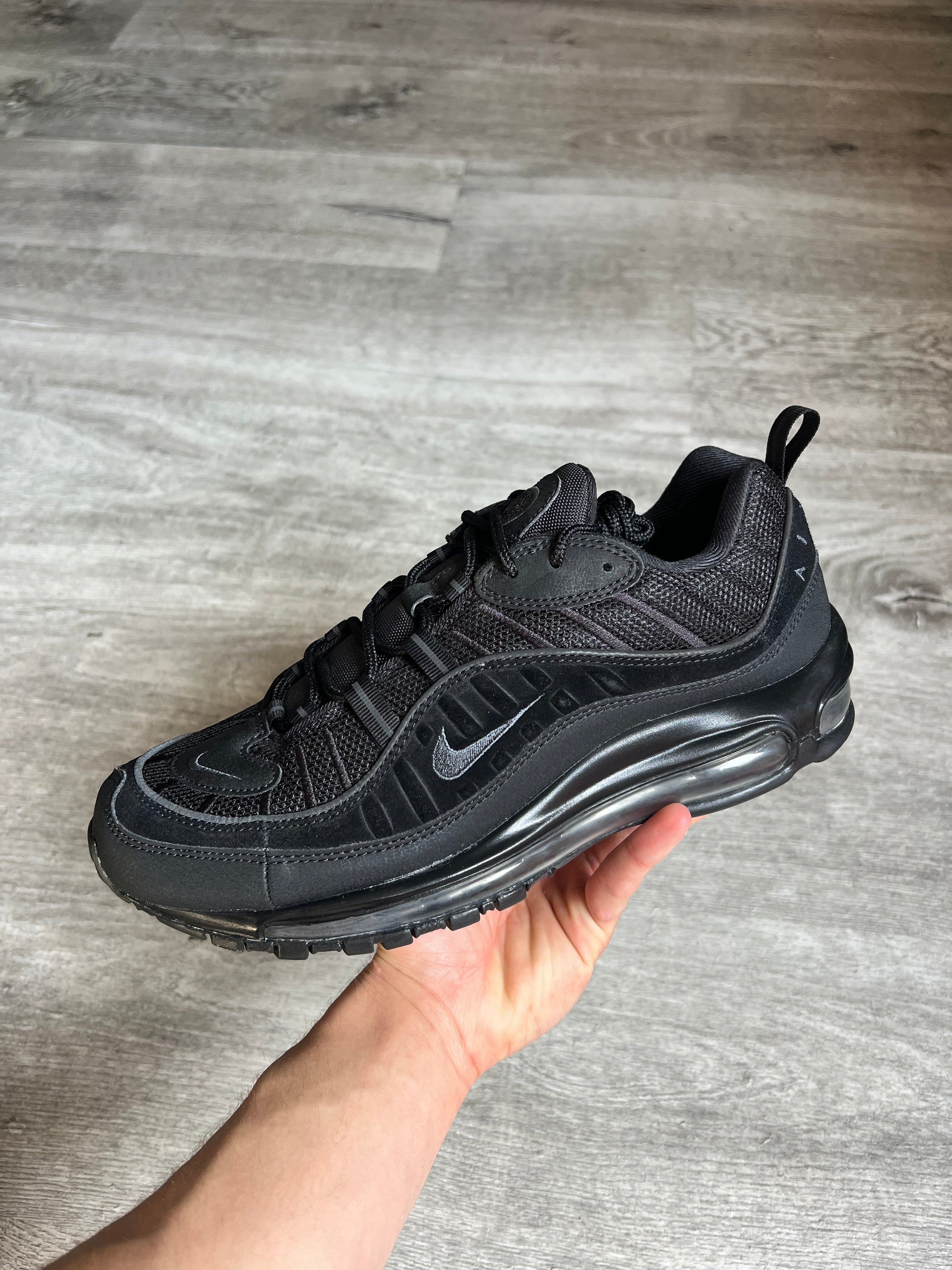 Buty Nike Air Max 98 Black Anthracite Black Sole