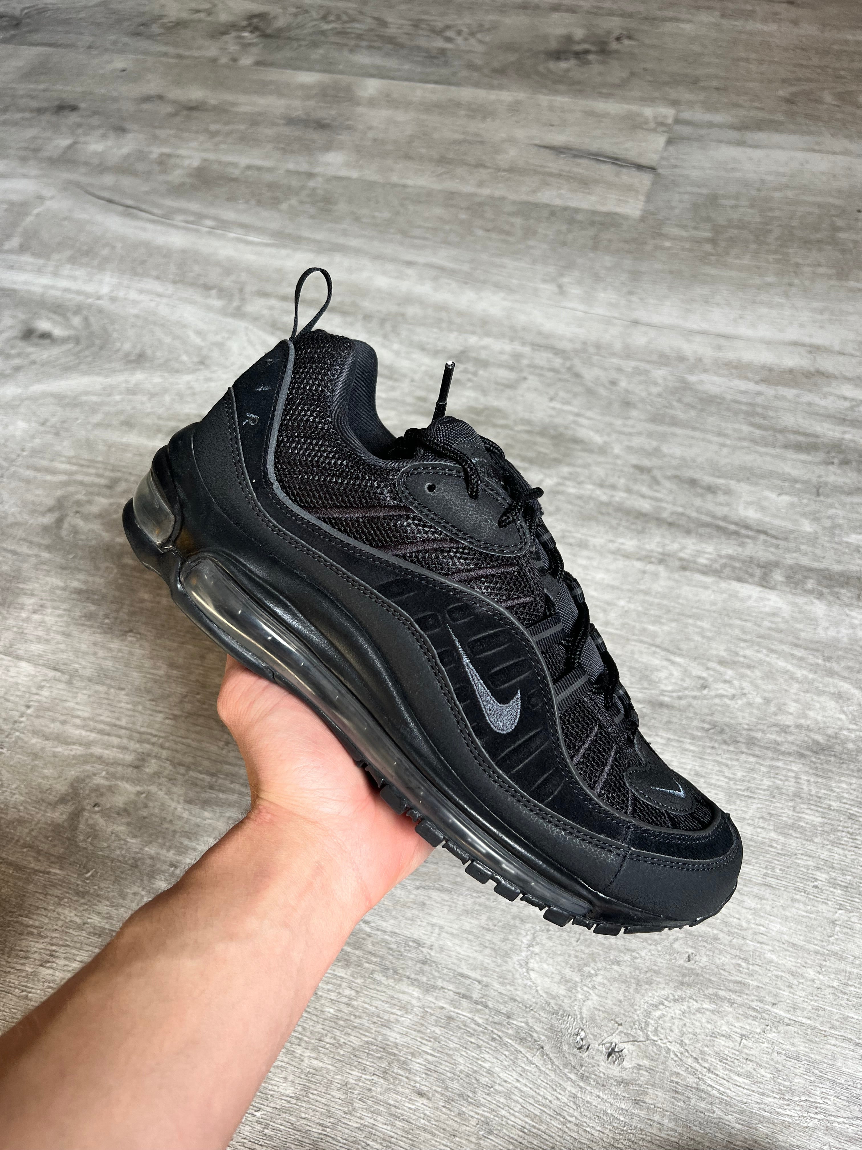 Buty Nike Air Max 98 Black Anthracite Black Sole