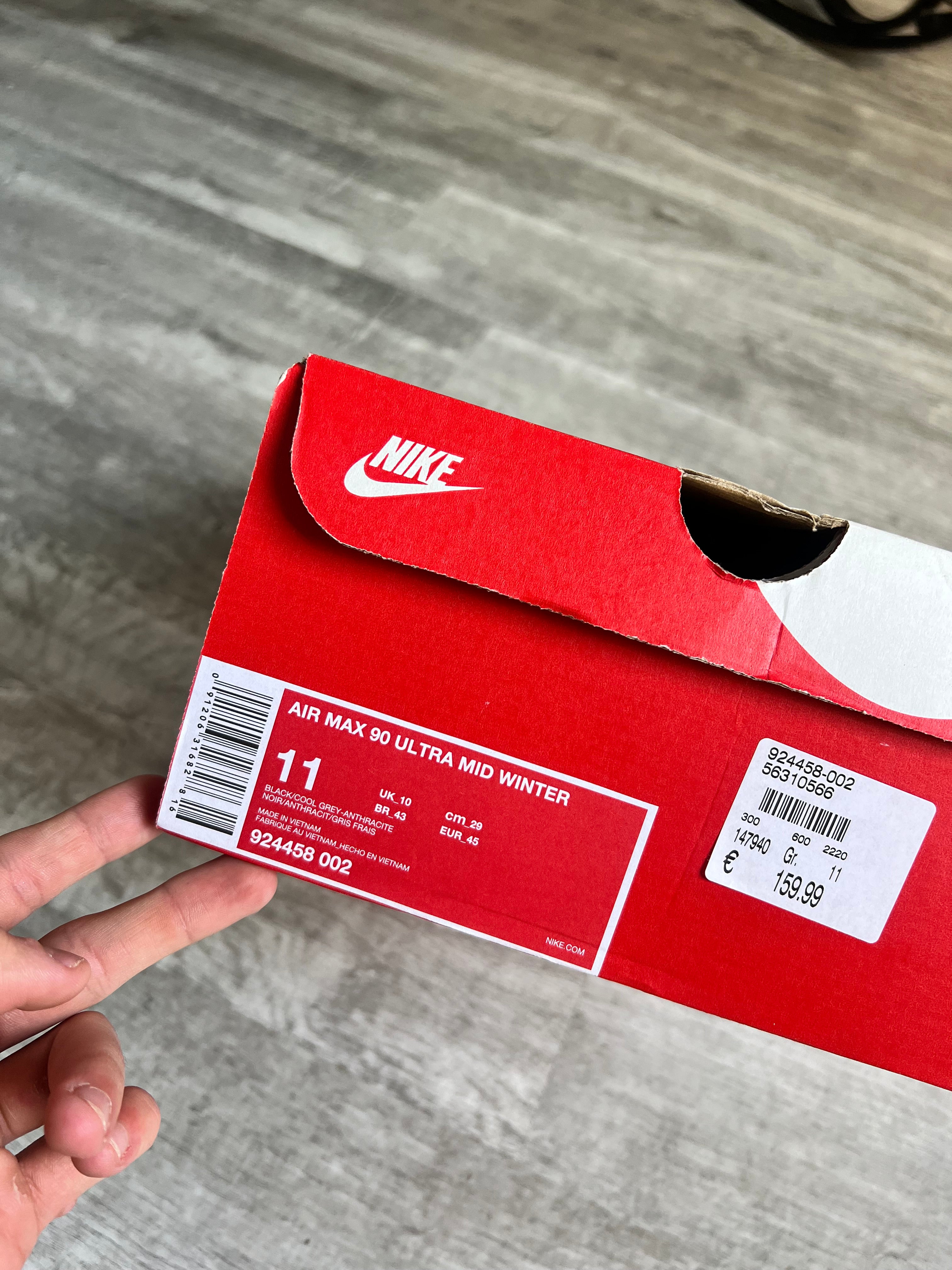 Buty Nike Air Max 90 Ultra Mid Black Cool Grey