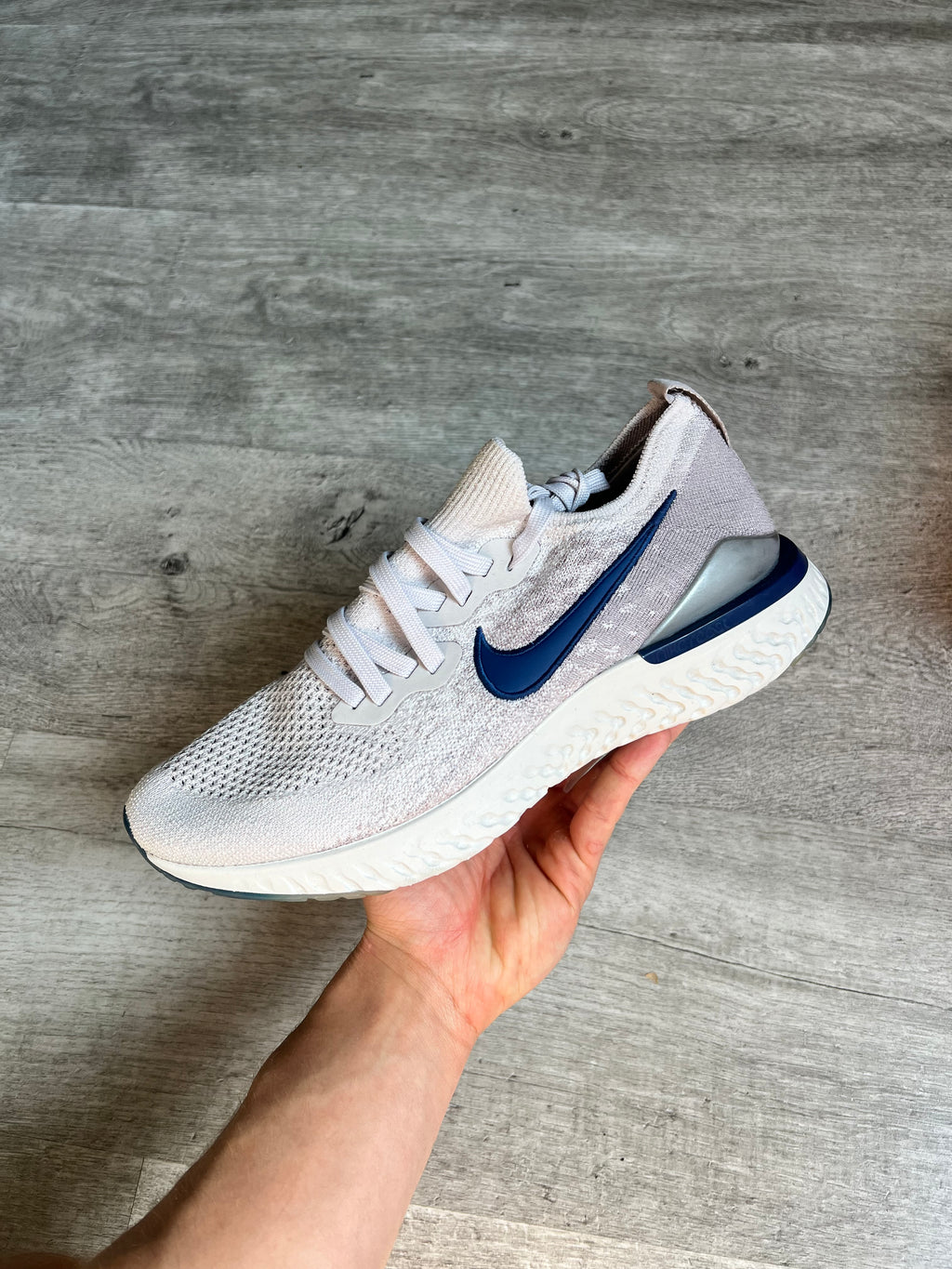 Buty Nike Epic React Flyknit 2 Vast Grey Coastal Blue