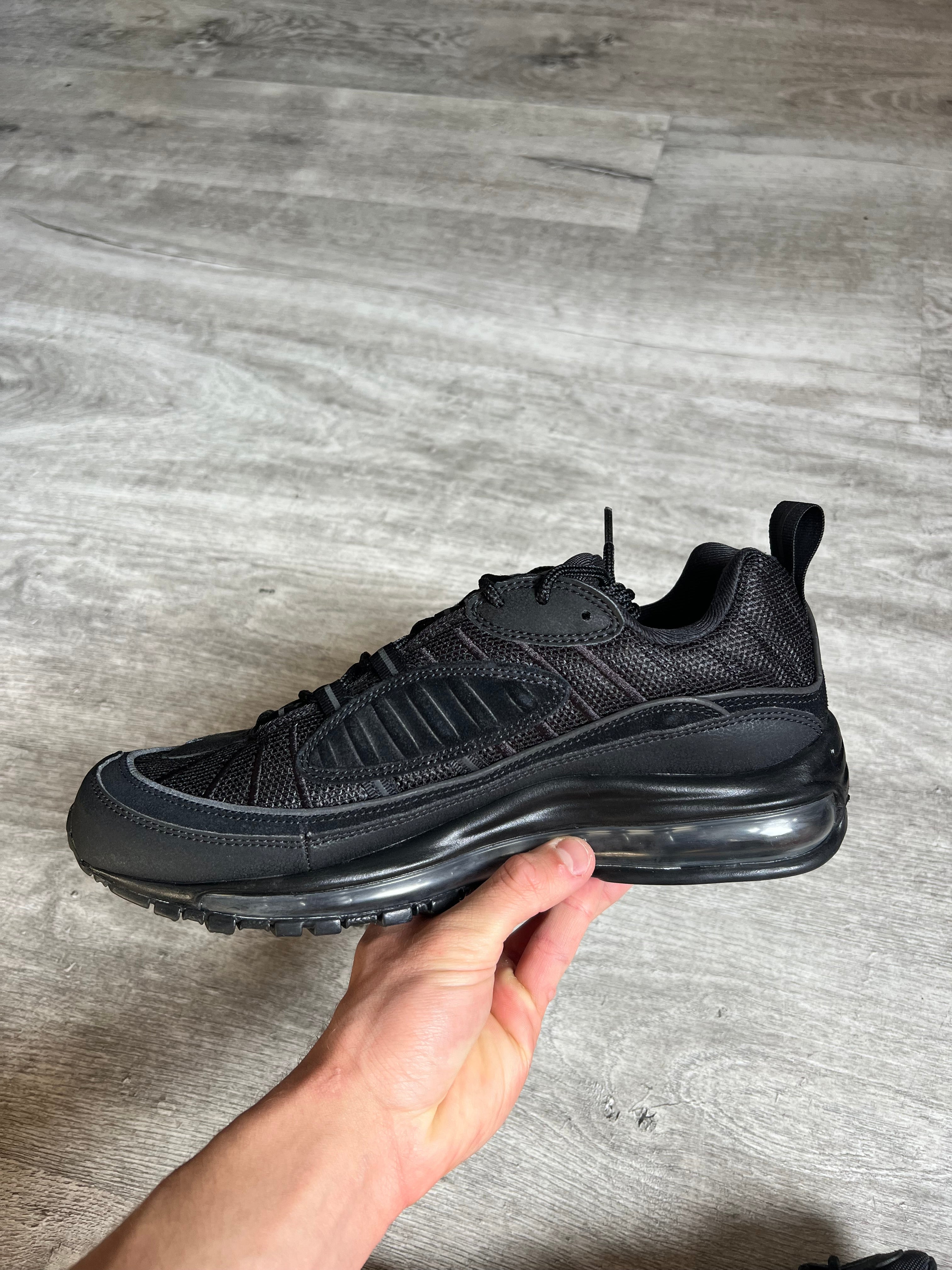 Buty Nike Air Max 98 Black Anthracite Black Sole