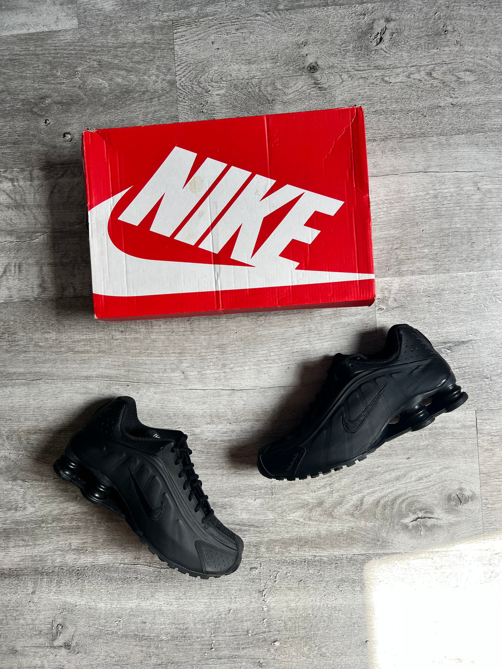 Buty Nike Shox R4 Triple Black Matte