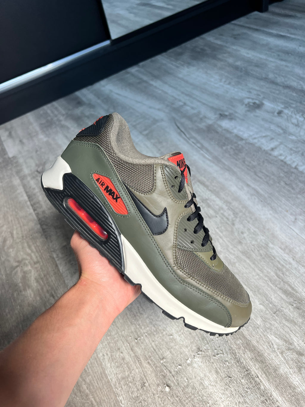 Buty Nike Air Max 90 Medium Olive Black Team Orange