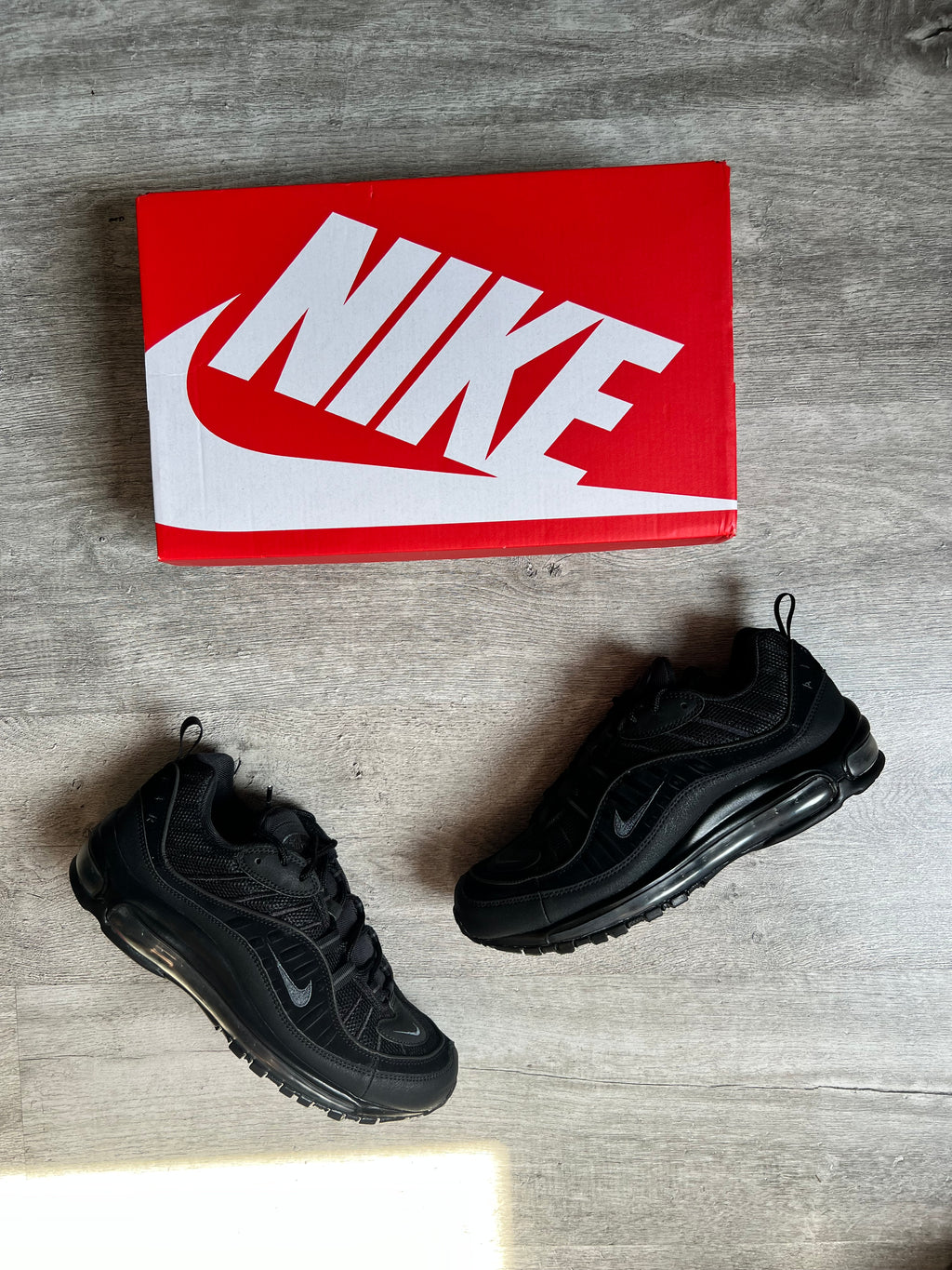 Buty Nike Air Max 98 Black Anthracite Black Sole